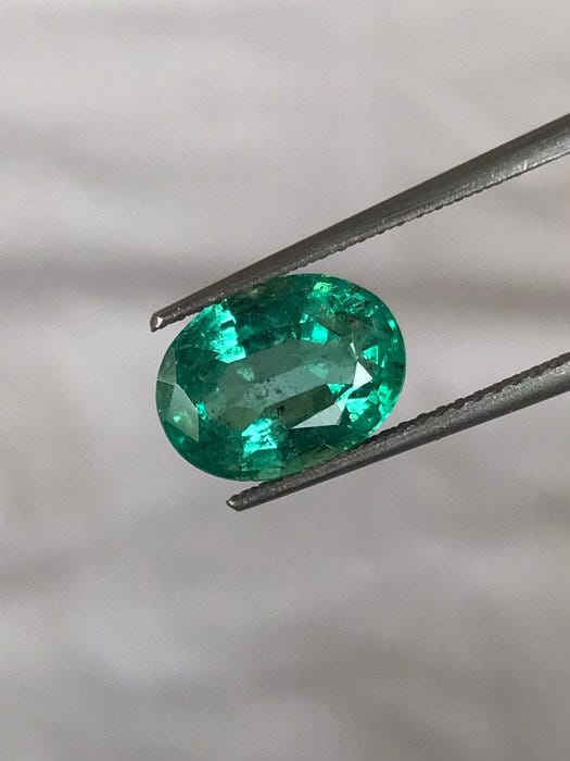 1 pcs Grøn Smaragd - 3.25 ct - International Gemological Institute (IGI ...