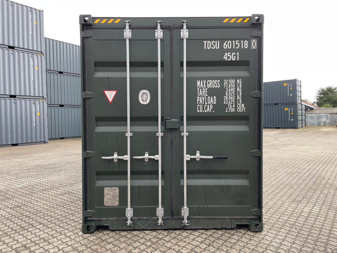 40 fods HC Container i Grøn Ral: 6007 ( andre farver haves ) | DBA