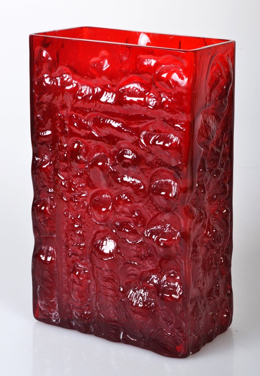Rød Glas Vase, Design Glas | DBA