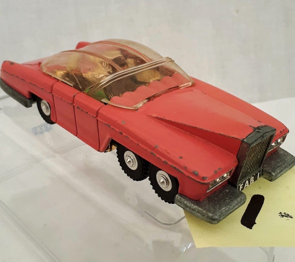 Modelbil. Lady Penelope Fab 1 Thunderbirds. Rolls Royce. Dinky