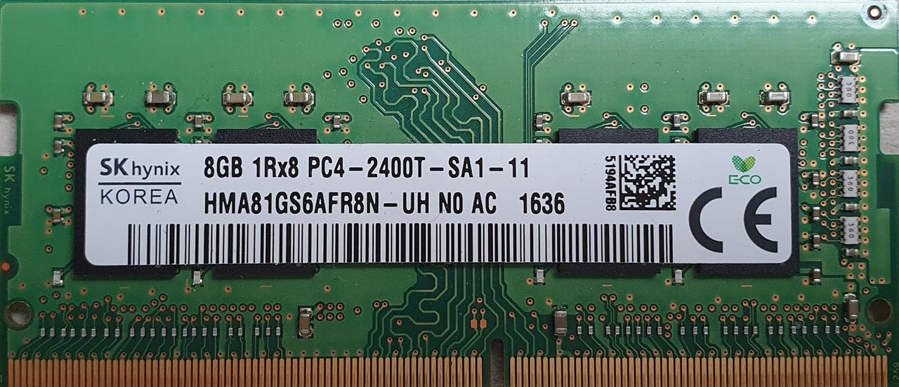 SK Hynix 8GB PC4 2400T, 8 GB, DDR4 SDRAM | DBA