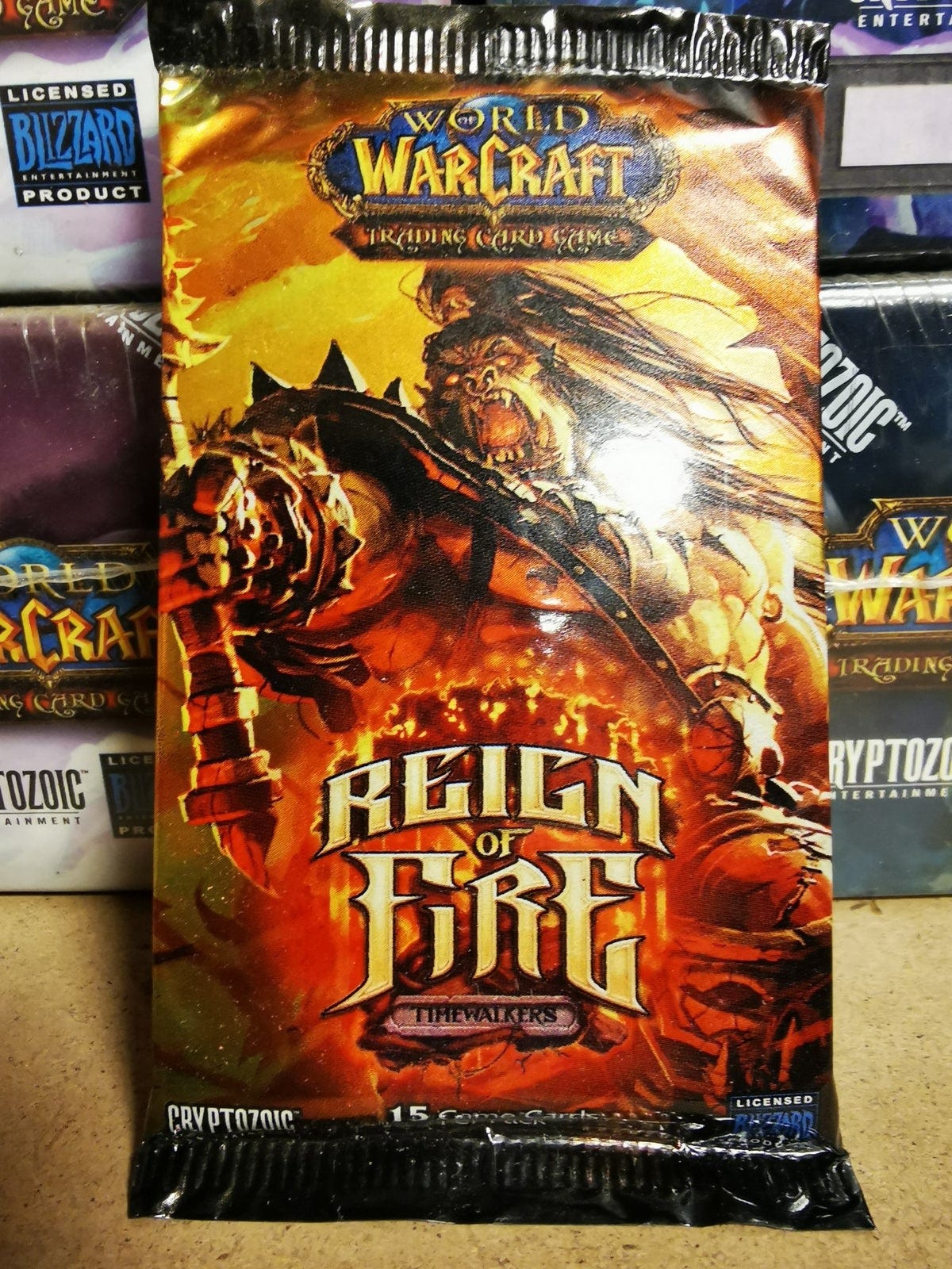 world of warcraft tcg reign of fire booster box TCG: Blood Gladiators The drums of Durotar hasten the Horde to prepare for the looming conflict ahead Samlekort, World of warcraft Reign