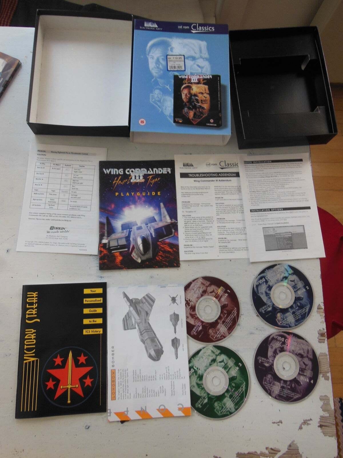 Wing Commander III : Heart Of The Tiger - Jeu PC Complet Avec 4 Disques - Mark Hamill (Neuf)