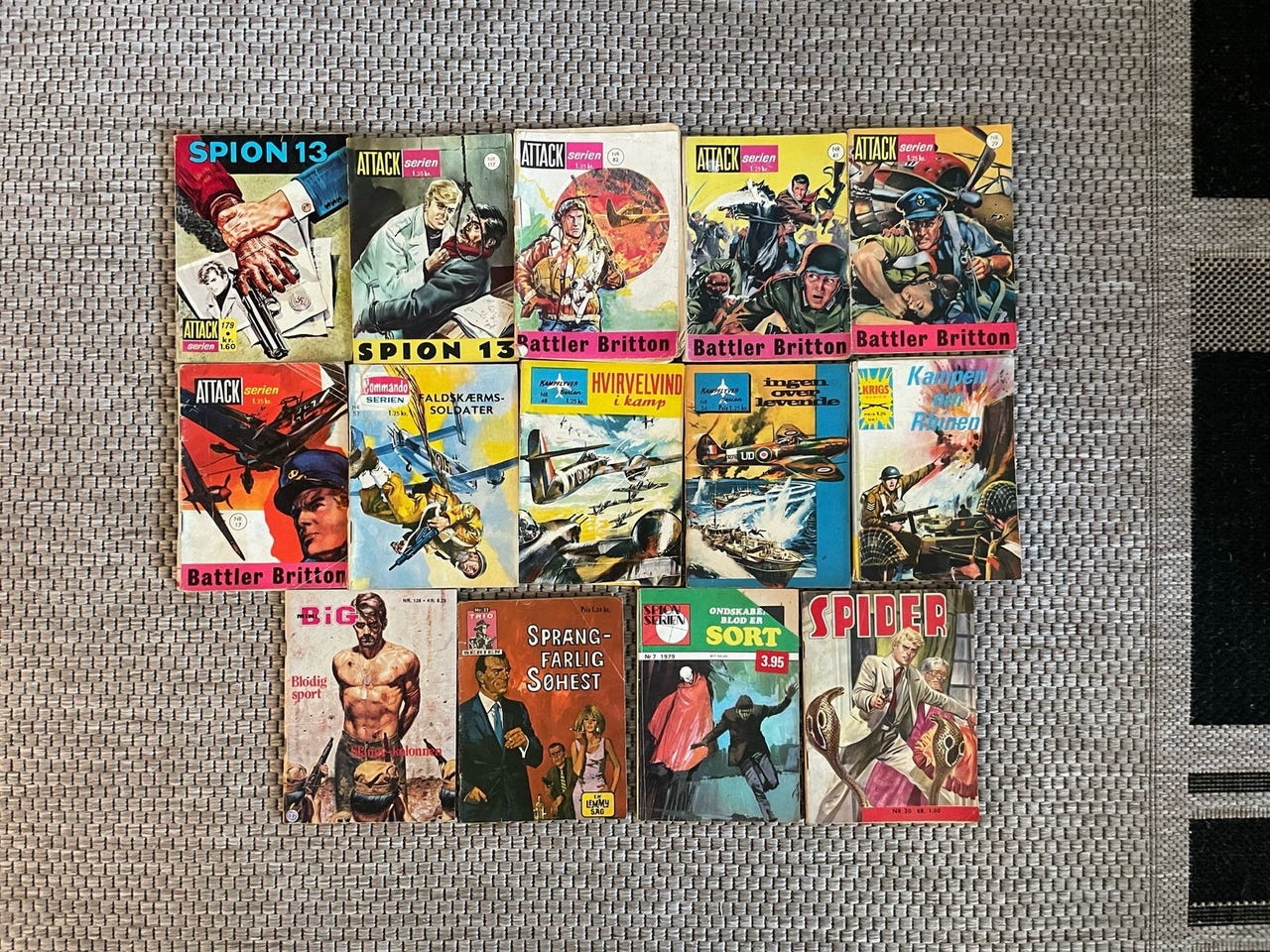 Krigs spion og agent pocket tegneserier, Tegneserie | DBA