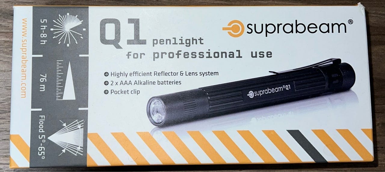 Suprabeam Q1 Prime Taschenlampe – Mini, 90 Lumen, Nur 30 G, Für Schlüsselbund