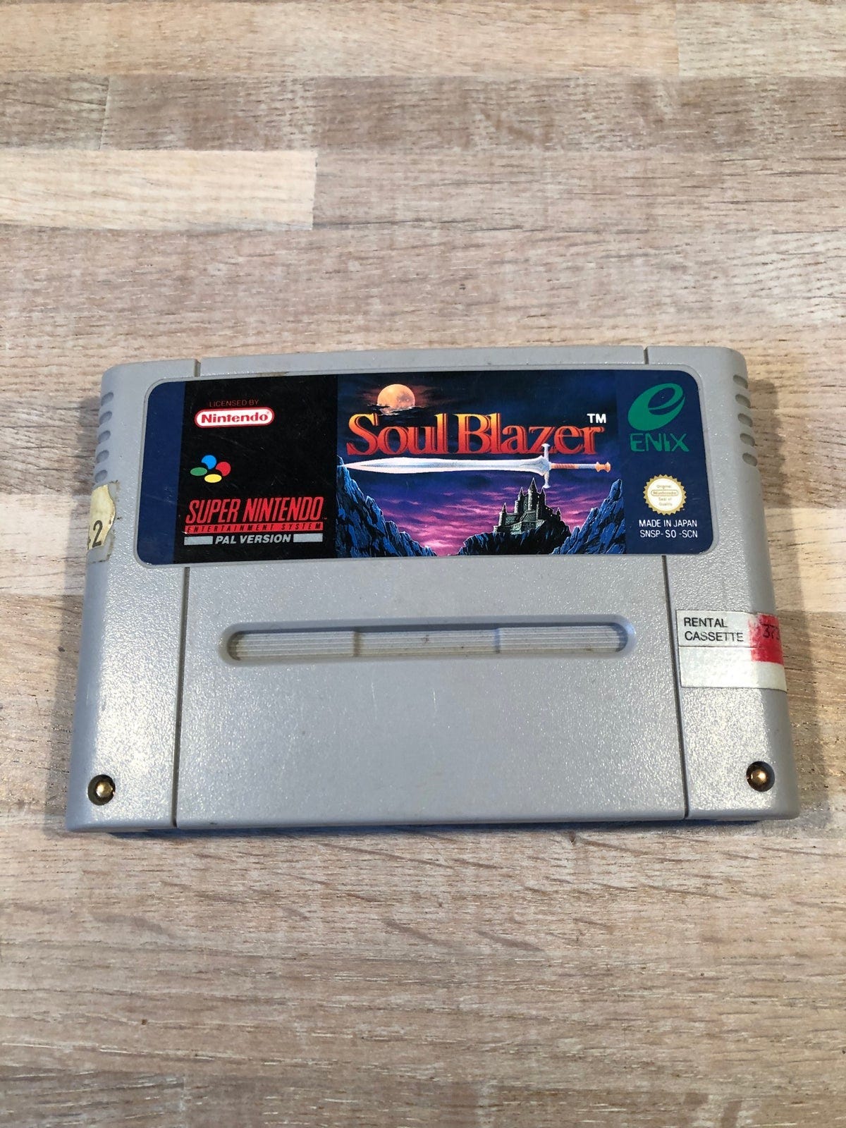 [SCN label] Soul Blazer [rental sticker], Super Nintendo | DBA
