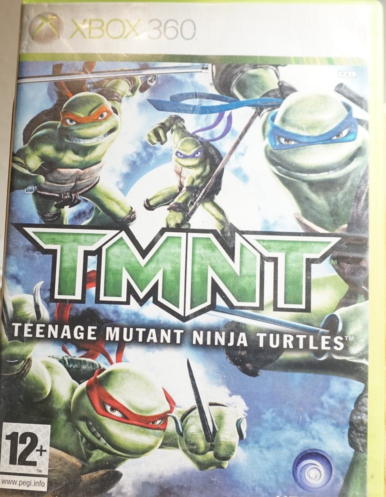 Illustration of a Teenage Mutant Ninja Turtles pizza on