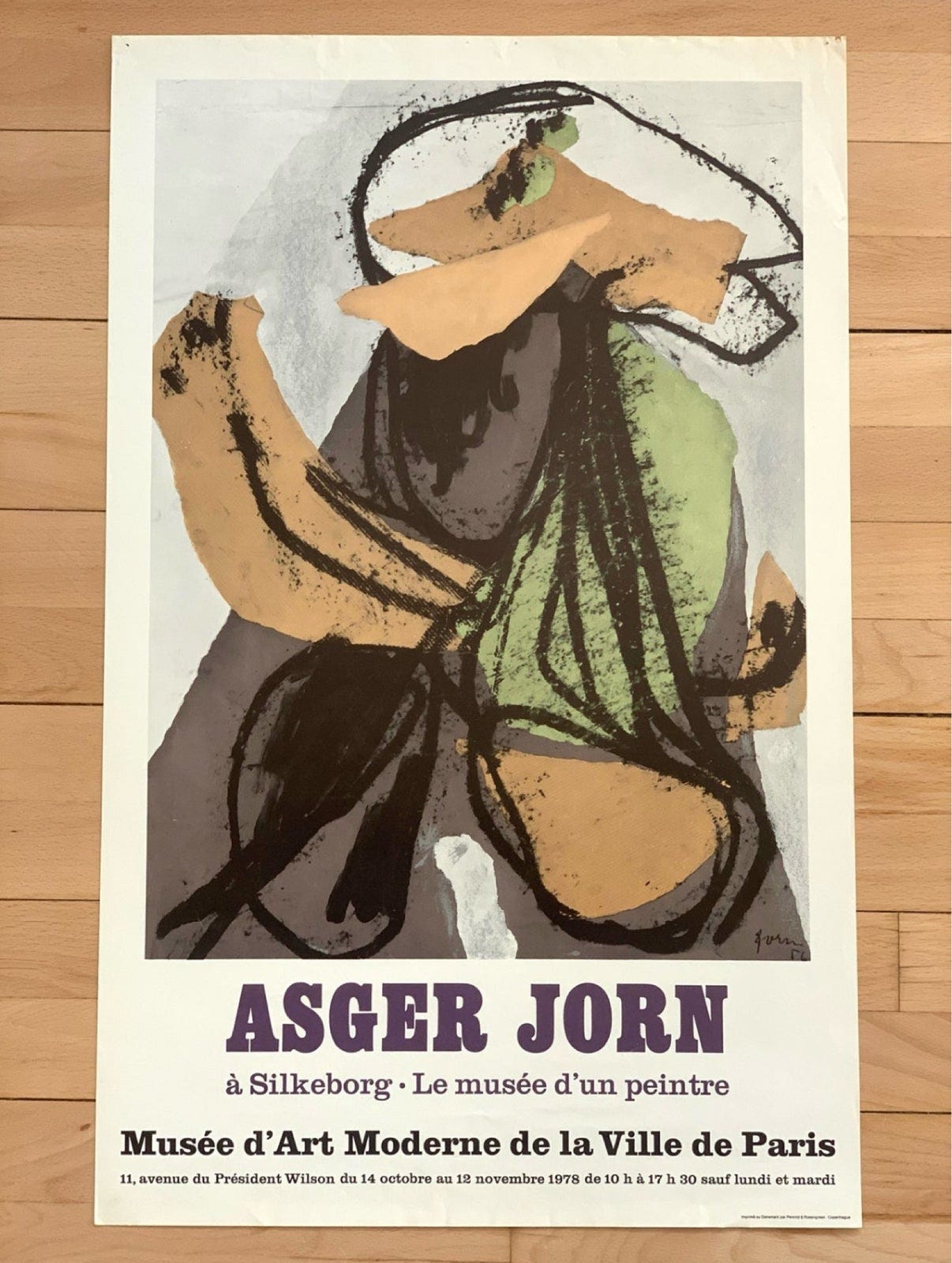 Sjælden original Jorn plakat , Asger Jorn, b: 44 h: 70 | DBA
