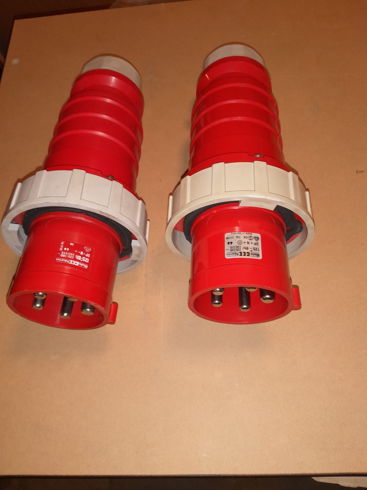 CEE Stikprop 125A 5P 400V rød | DBA