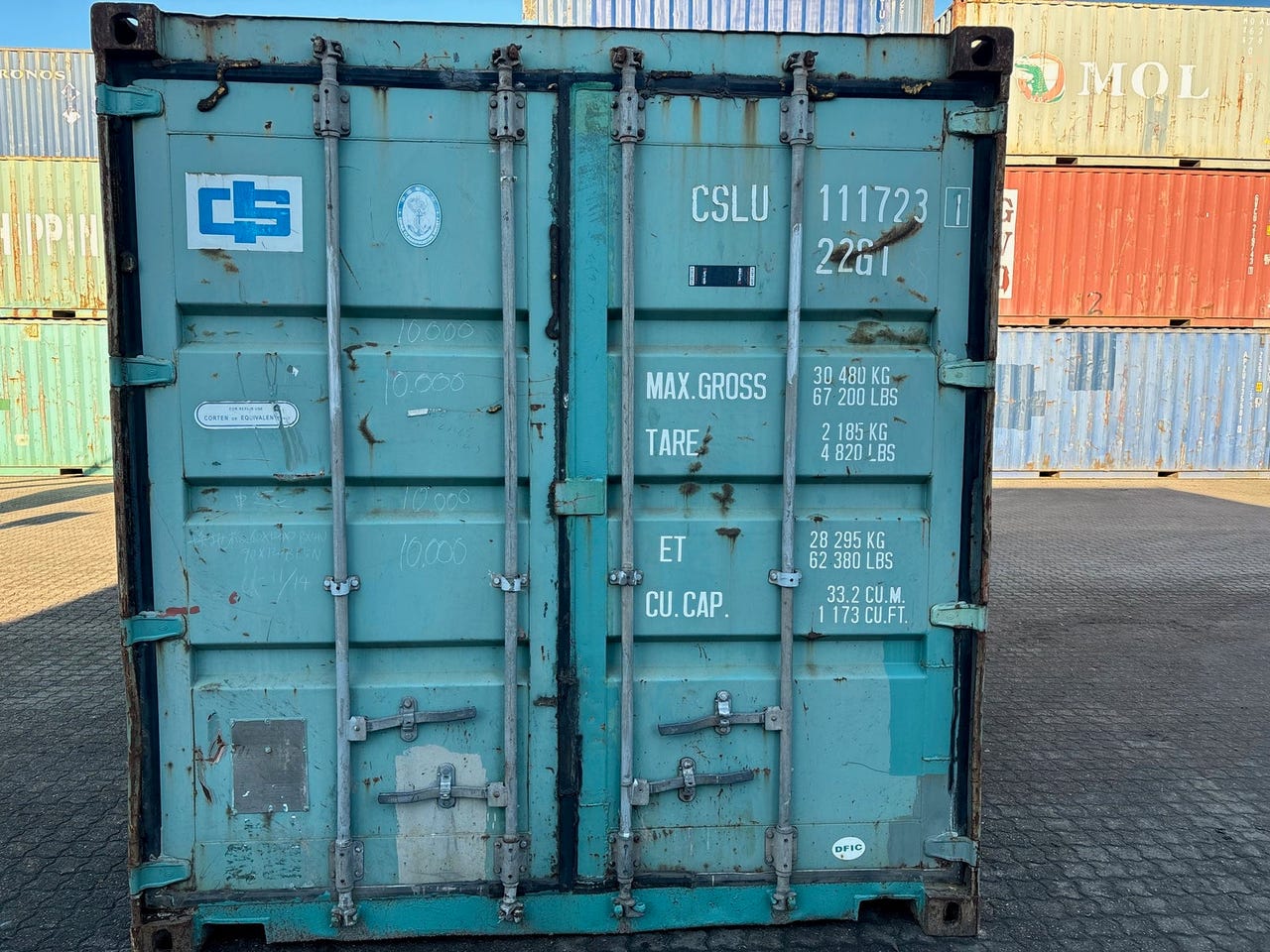 20 fods Container - ID: CSLU 111723-1 | DBA