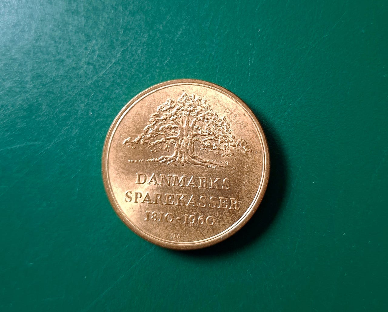 Erindringsmønt Danmarks Sparekasser 150 år | DBA