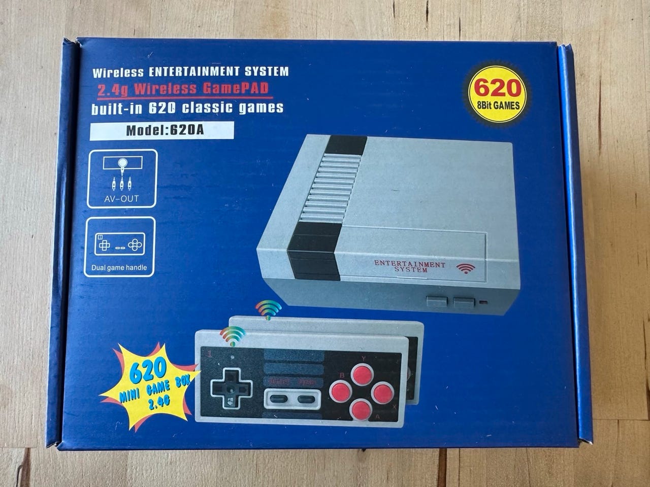 retro spillekonsol med 620 indbygget spil og 2stk joystick | DBA