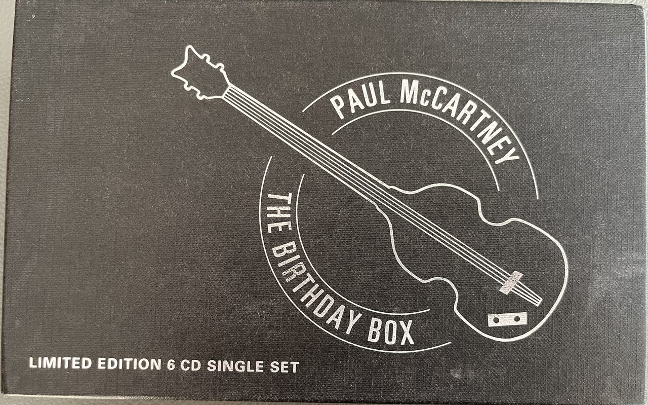 洋楽 PAUL McCARTNEY /The birthday box CD-BOX Paul McCartney The Birthday Box HARDCOVER BOX + PIN