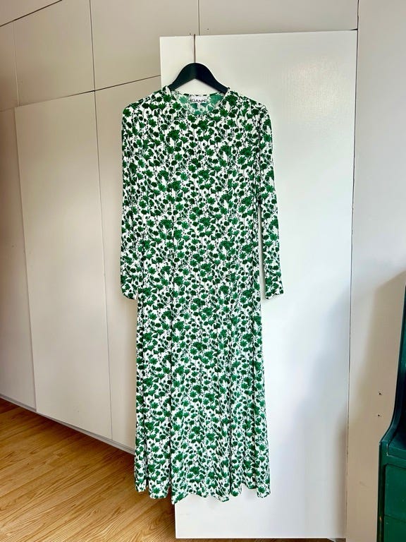 Ganni maxikjole af viskose DBA Ganni maxikjole af viskose DBA