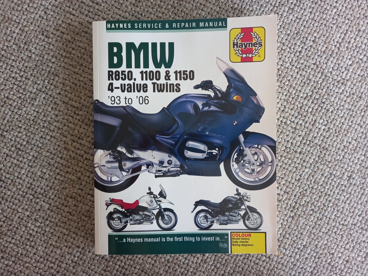 ヘインズ BMW R850, 1100 & 1150 マニュアル BMW R850, 1100 & 1150 4