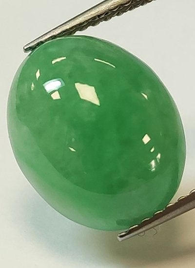 Grøn Jadeit - 5.63 ct - Instituto Gemólogico Español (IGE) - Jade A ...