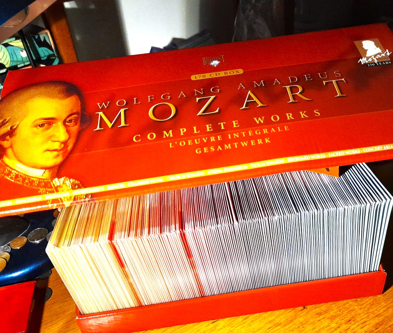 WOLFGANG AMADEUS MOZART COMPLETE WORKS 170!! CD'er! BOX. Som