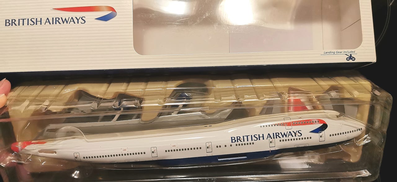 🇬🇧👑 SJÆLDEN & UDGÅET: 1:200 British Airways B747-400 – Hogan