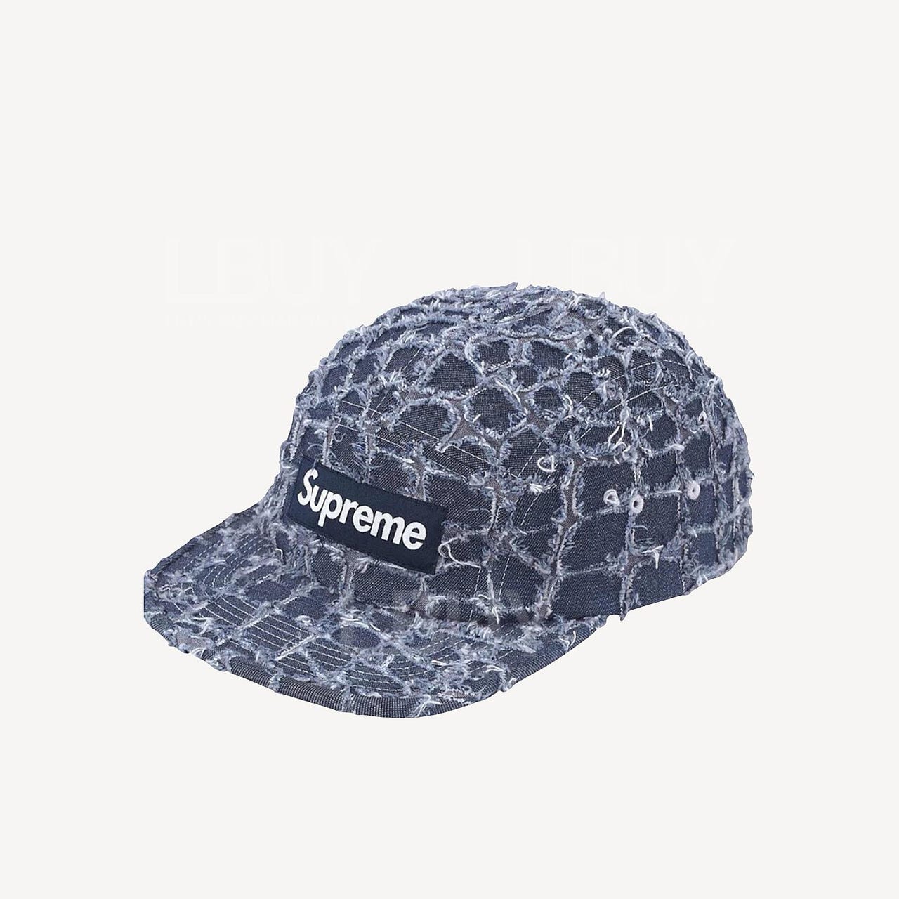 Supreme Frayed Croc Denim Camp Cap | DBA