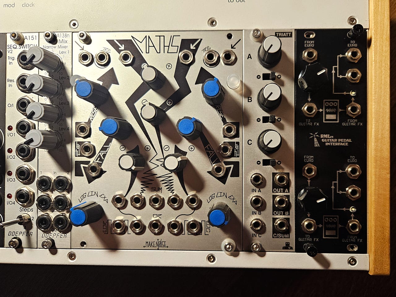 Eurorack - Maths, Triatt, Guitar Pedal Interface, Seq Switch & Narrow ...