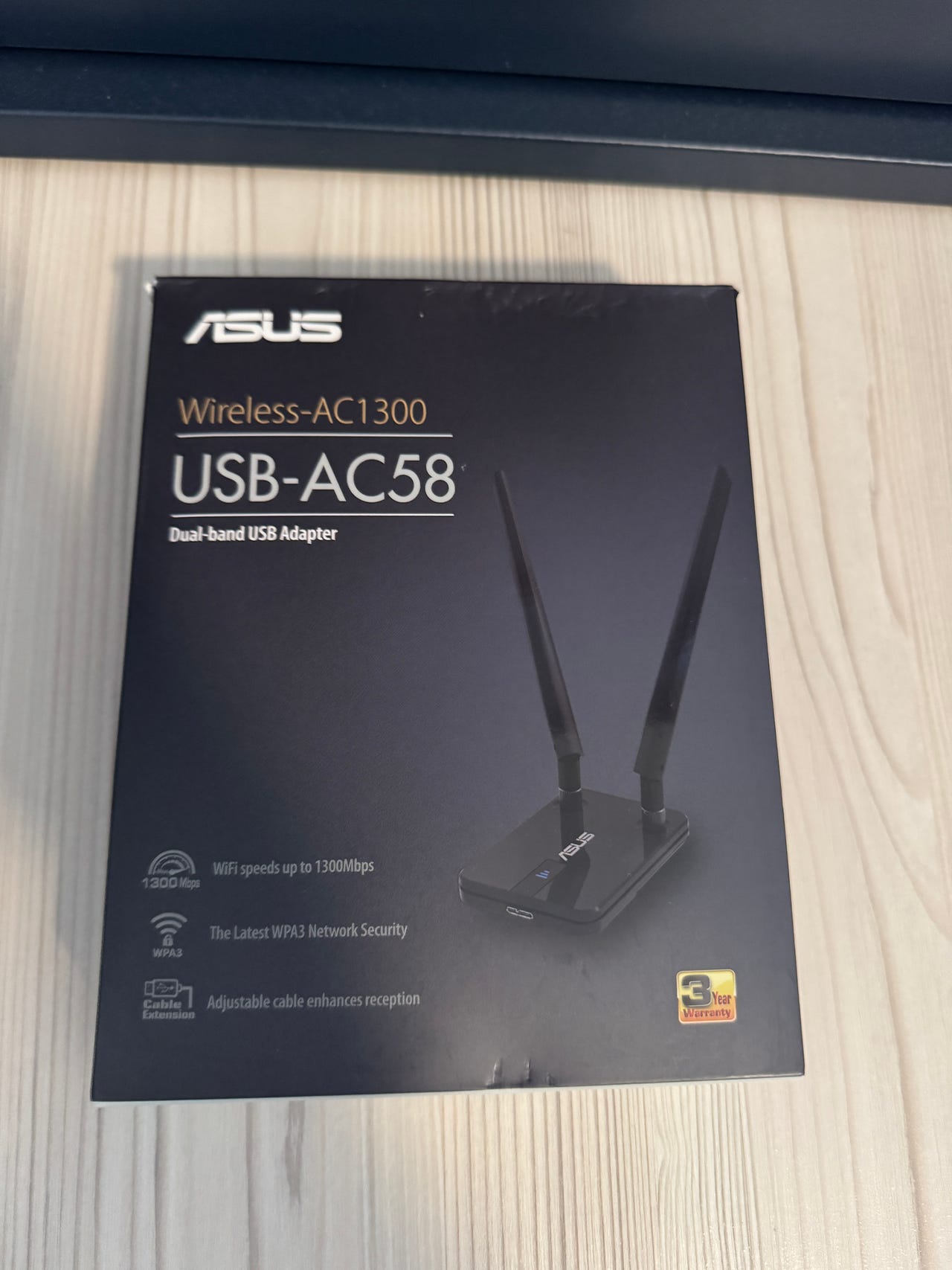 Asus AC58 Trådløst USB3.0 netkort (AC1300 DualBand) | DBA