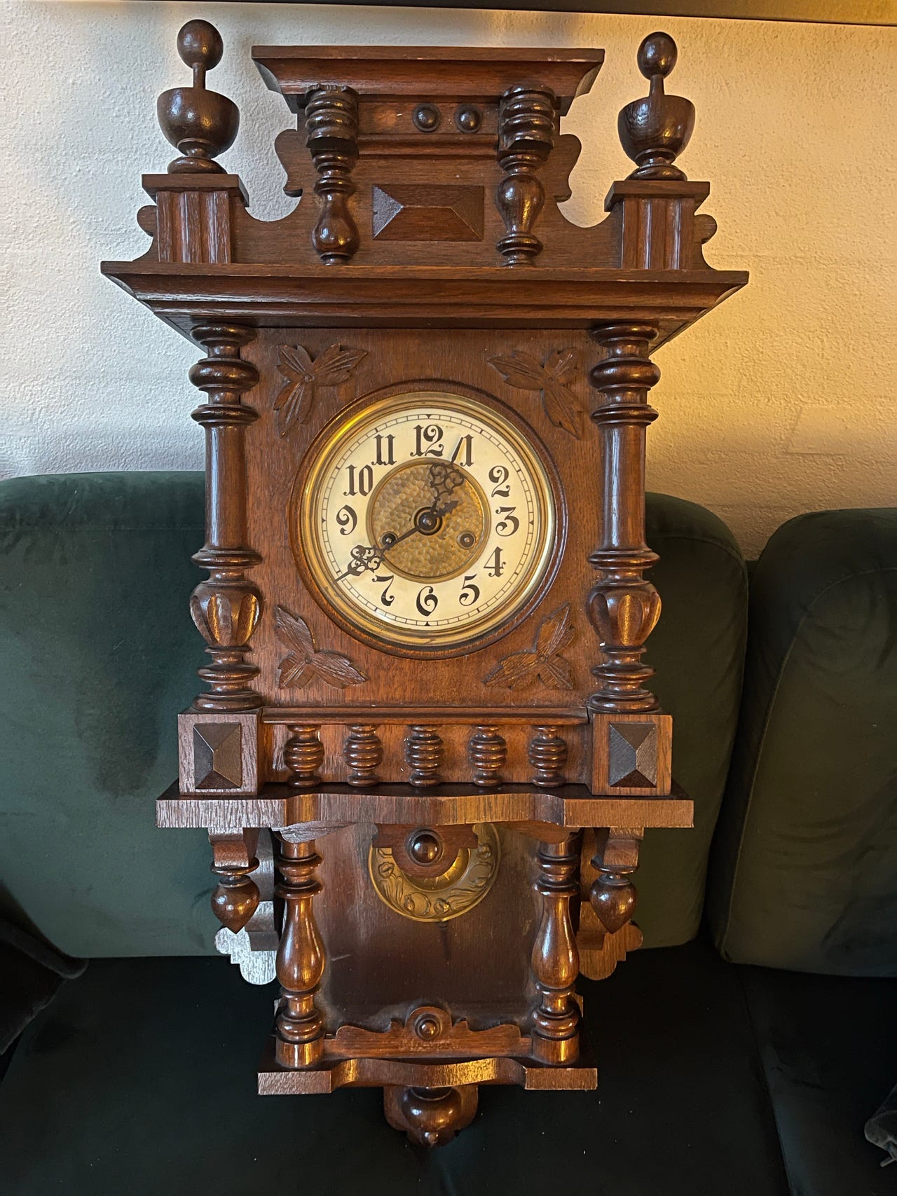 Smukt, antikt Gustav Becker vægur fra 1900-tallet | DBA