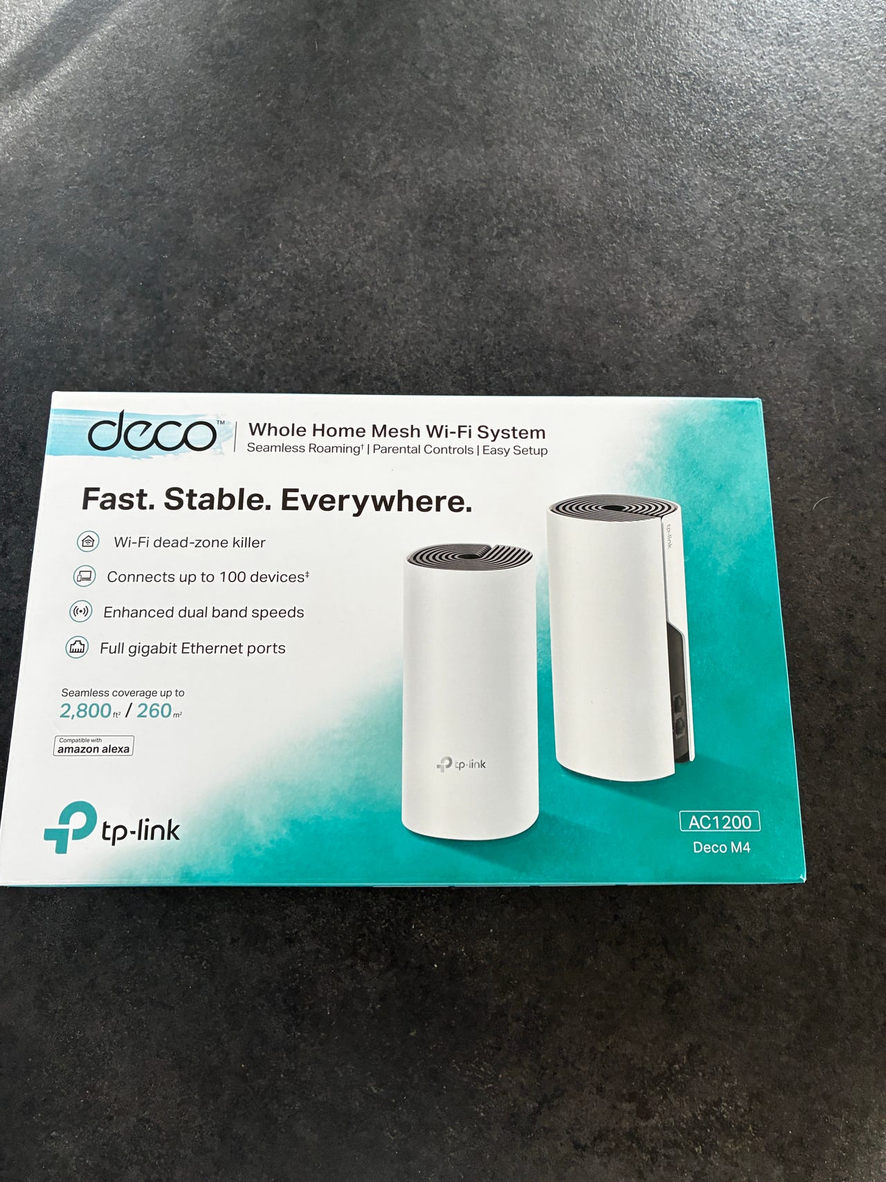 TP-Link Deco M4 Router AC1200 Mesh Wi-Fi System Hvid | DBA