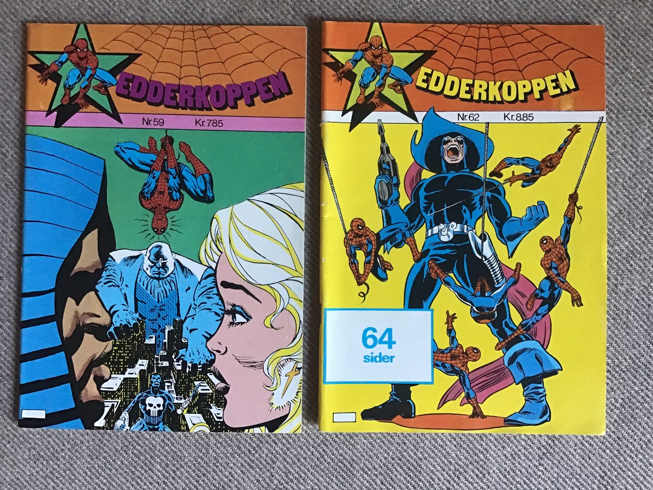 Edderkoppen 1984, nr. 59 og 62 | DBA