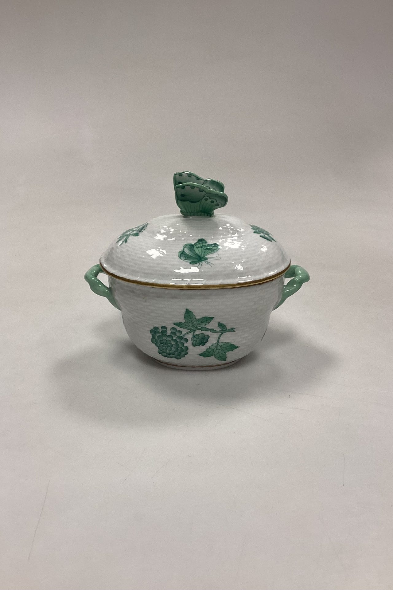 Herend Chinese Bouquet Grøn Lågskål No. 6018/VAV VI SENDER | DBA