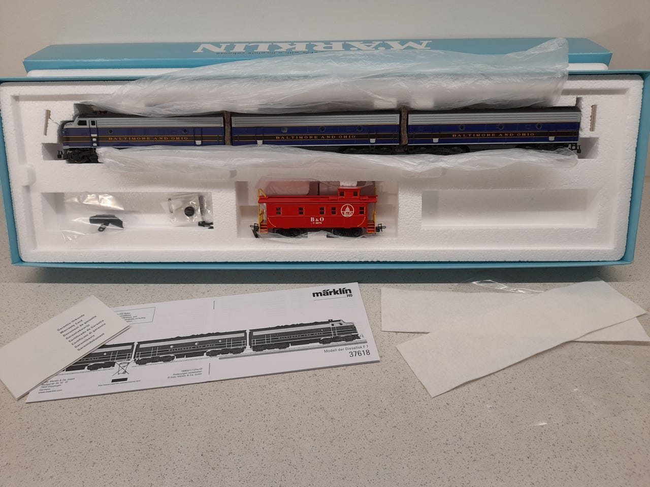 marklin 37618 F7＋カブース　Baltimore&Ohio R marklin 37618 F7＋カブース Baltimore&Ohio R marklin 37618 F7＋