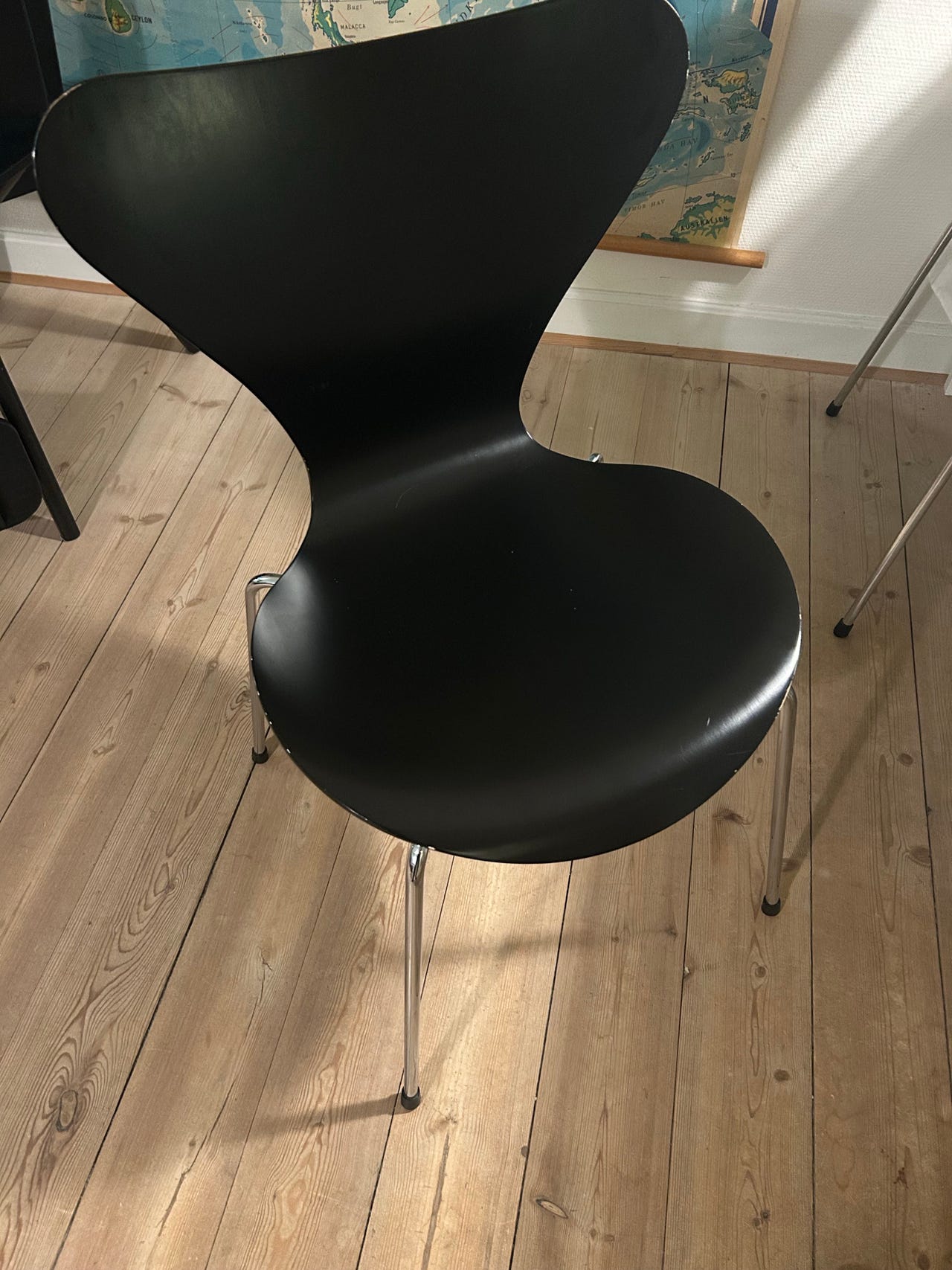 6 stk. Fritz Hansen Series 7 Stol Sort Laminat | DBA