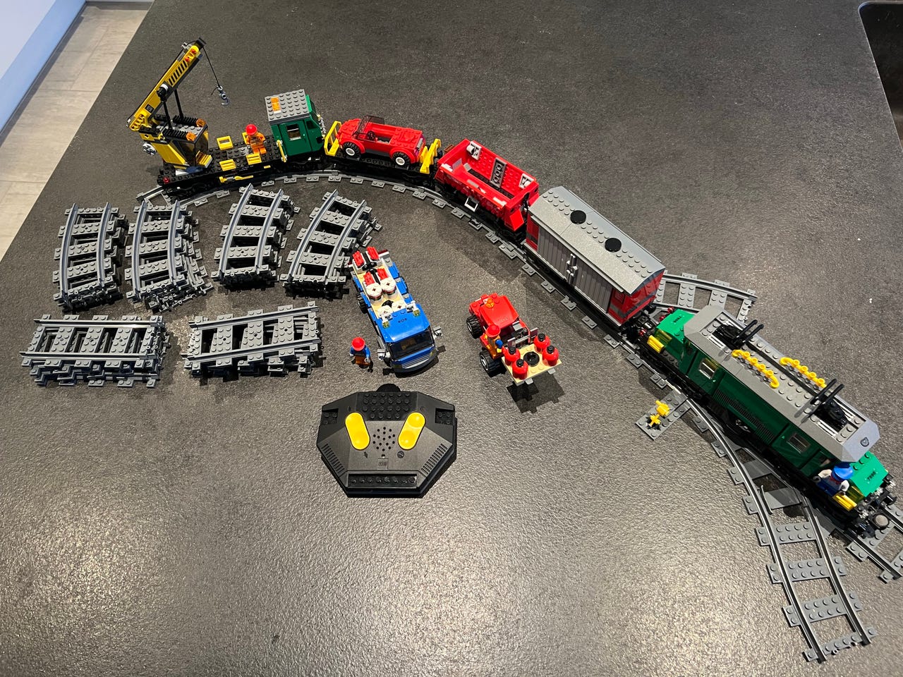Lego 7898 grønt godstog | DBA