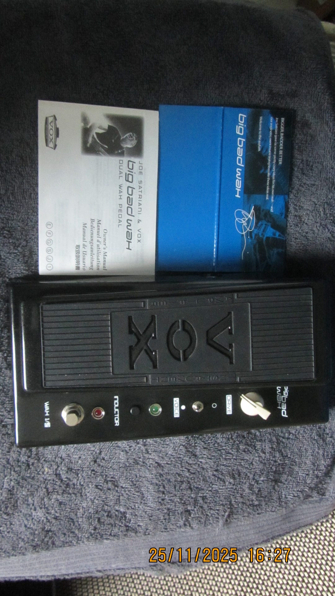 Joe Satriani Big Bad Wah - dual wah pedal af Vox | DBA