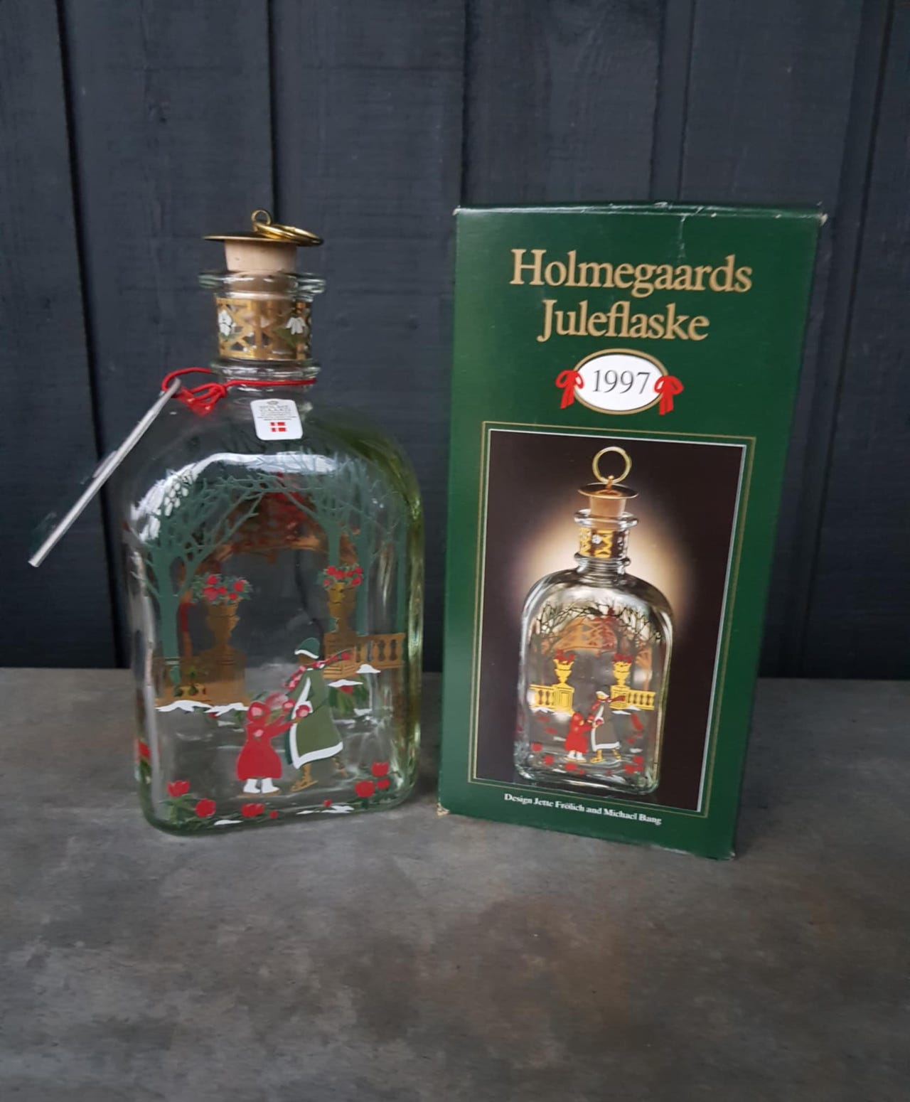 Holmegaard juleflaske 1997 | DBA