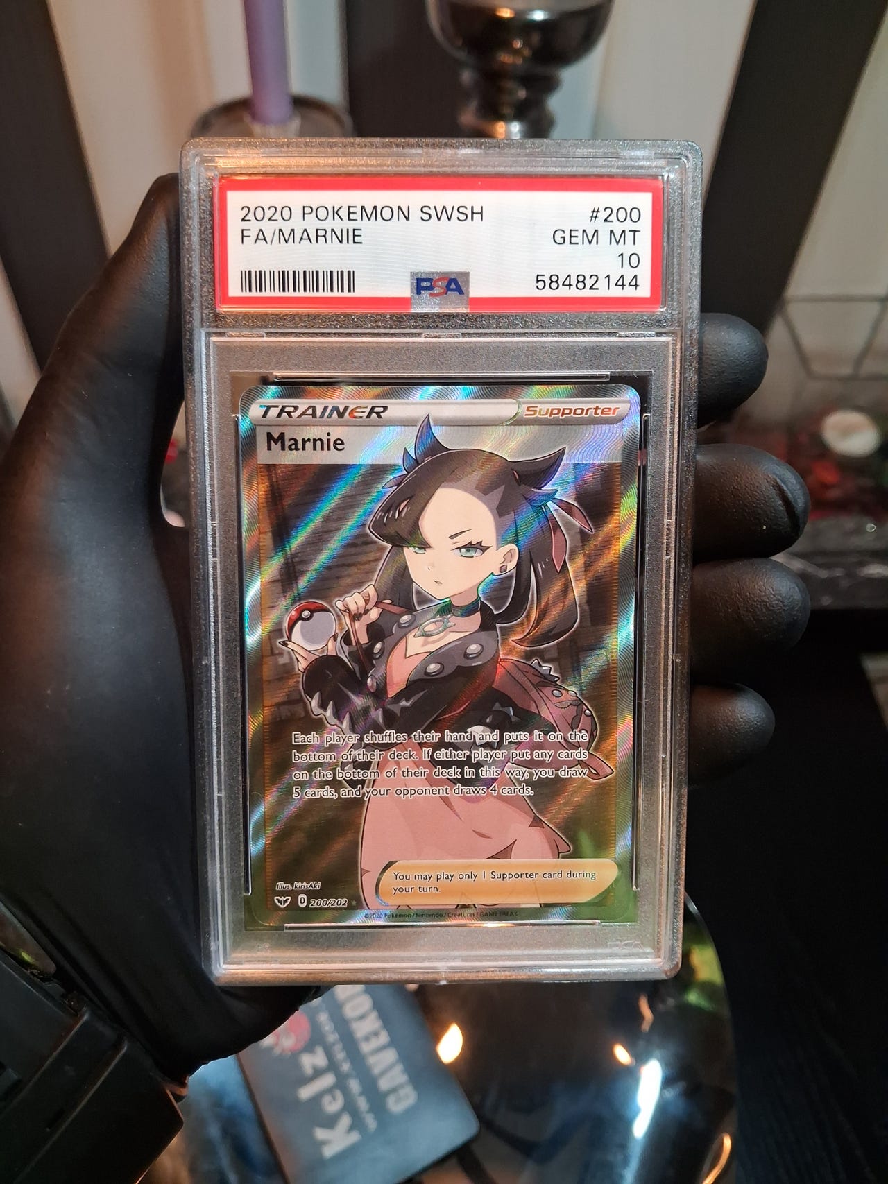 【psa10】2020 POKEMON SWSH FA/MARNIE 英語 2020 Pokemon: MARNIE 200/202 Full Art Sword & Shield Base Set Gem