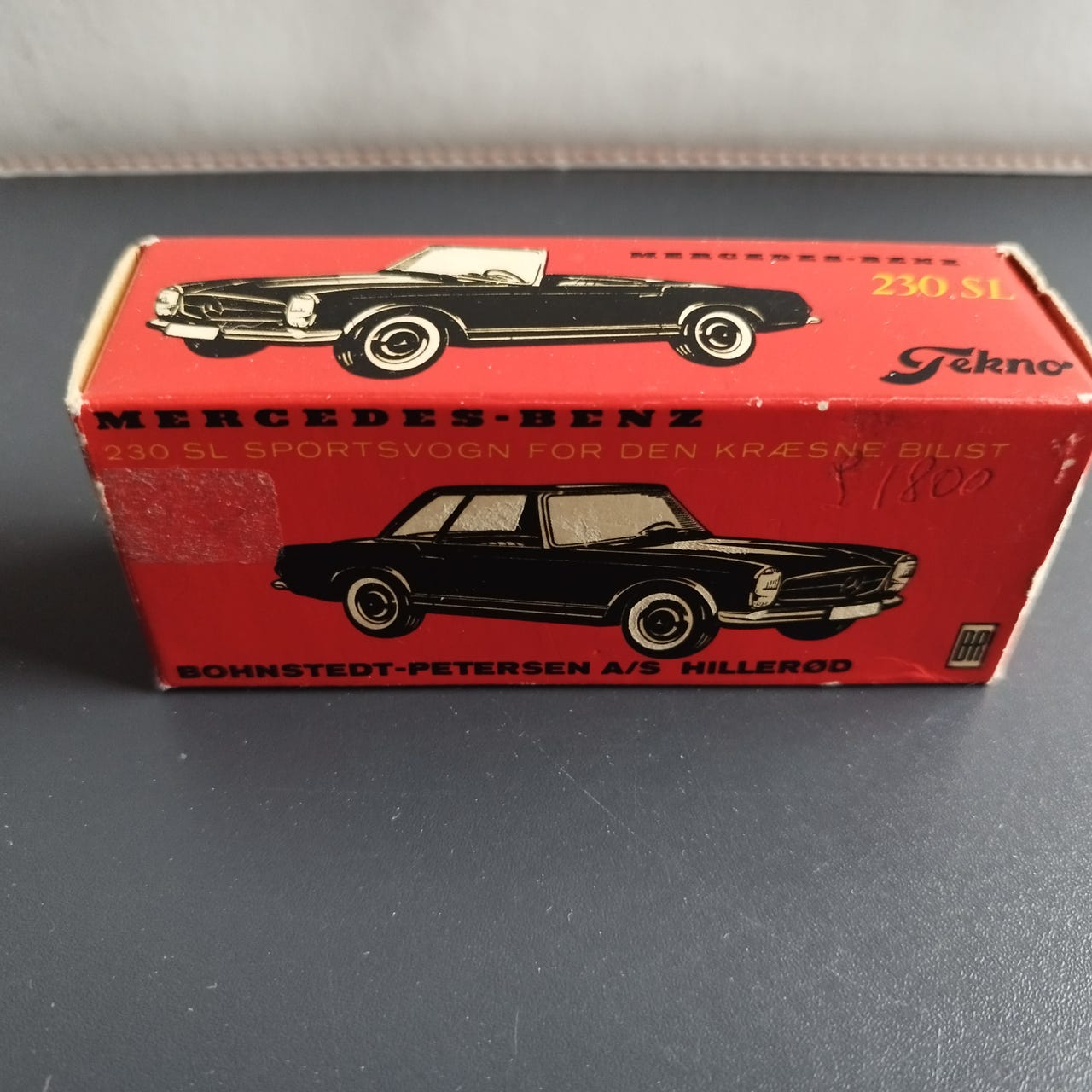 Pæn original, tom, TEKNO æske til Mercedes-Benz 230 SL, Nr. 928 | DBA