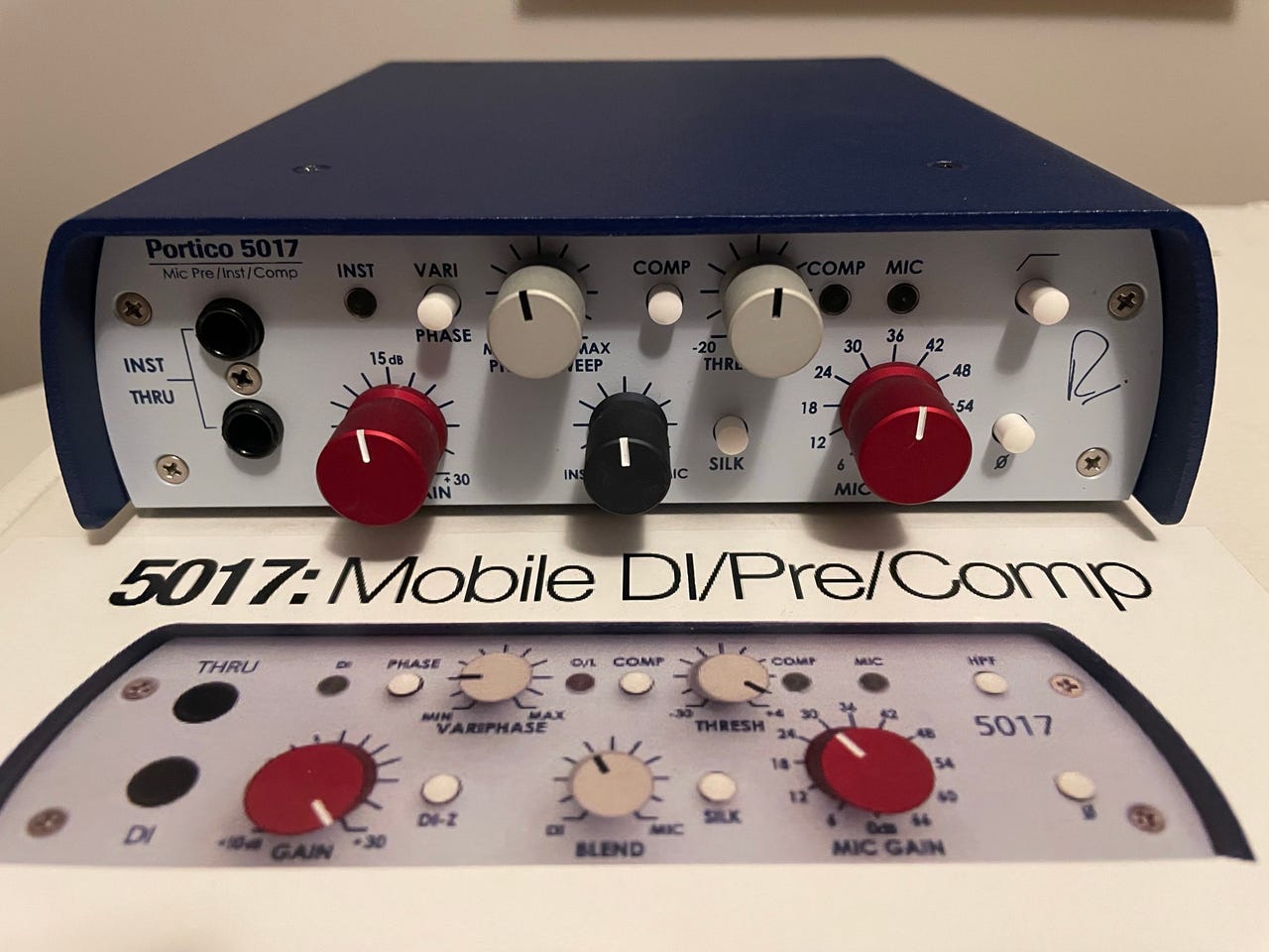 ルパート・ニーヴ 5017: Mobile DI/Pre/Comp 5017 Mobile Mic Pre / DI / Compressor — Rupert Neve Designs