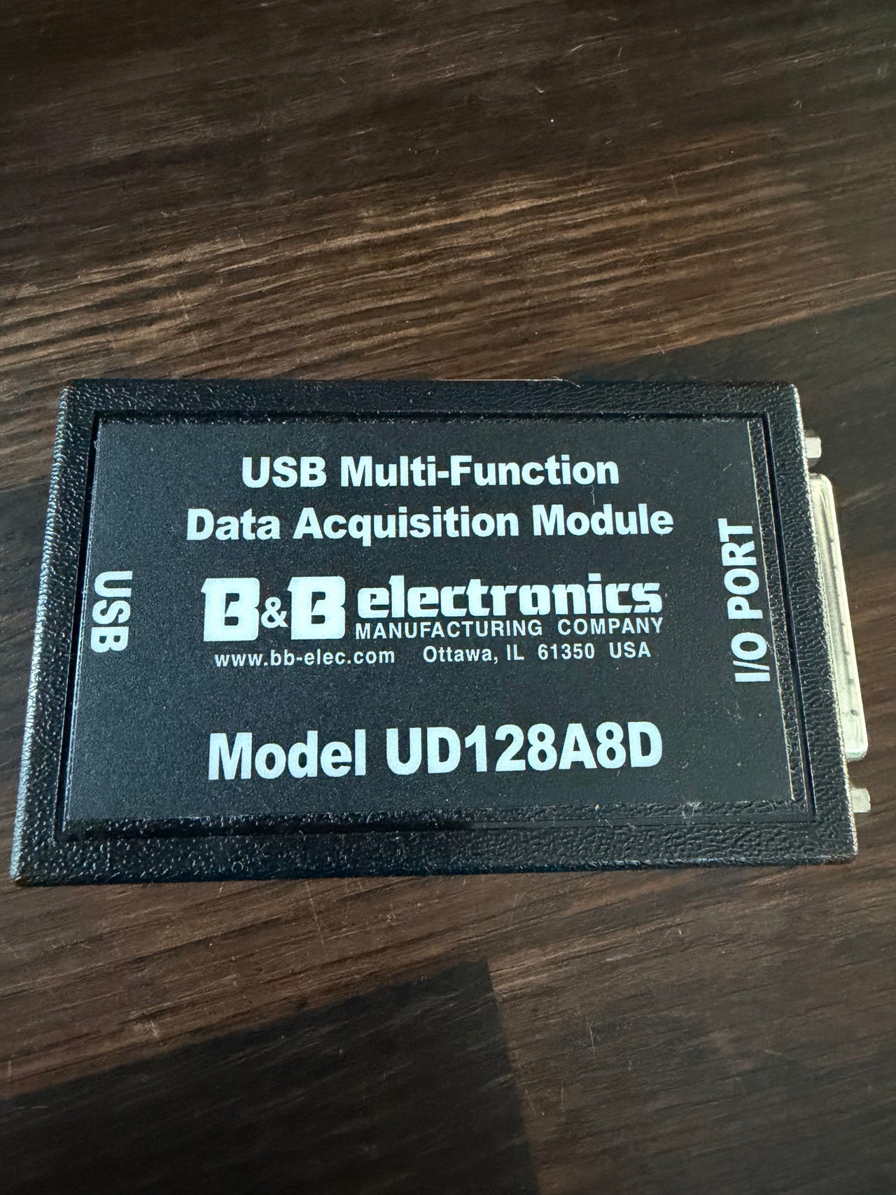 B&B Electronics Model UD128A8D USB Multi-Function Data Acquisition ...