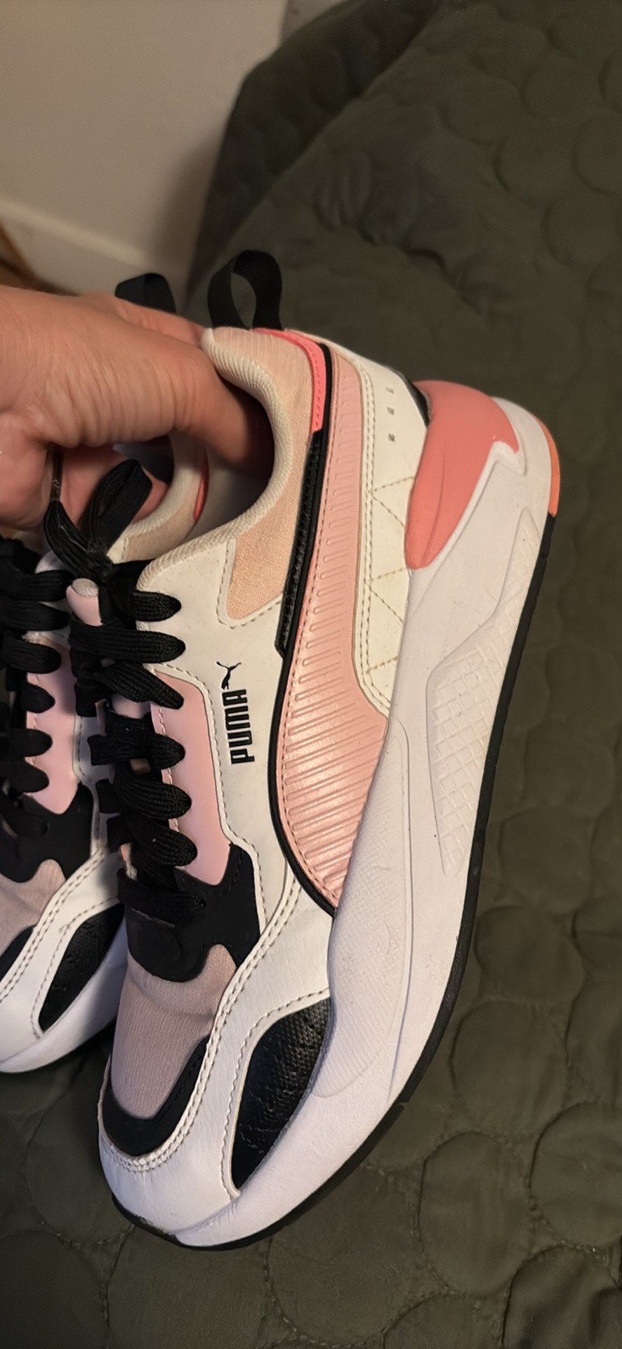 Puma Sneakers str. 38 i hvid, lyserød og sort | DBA