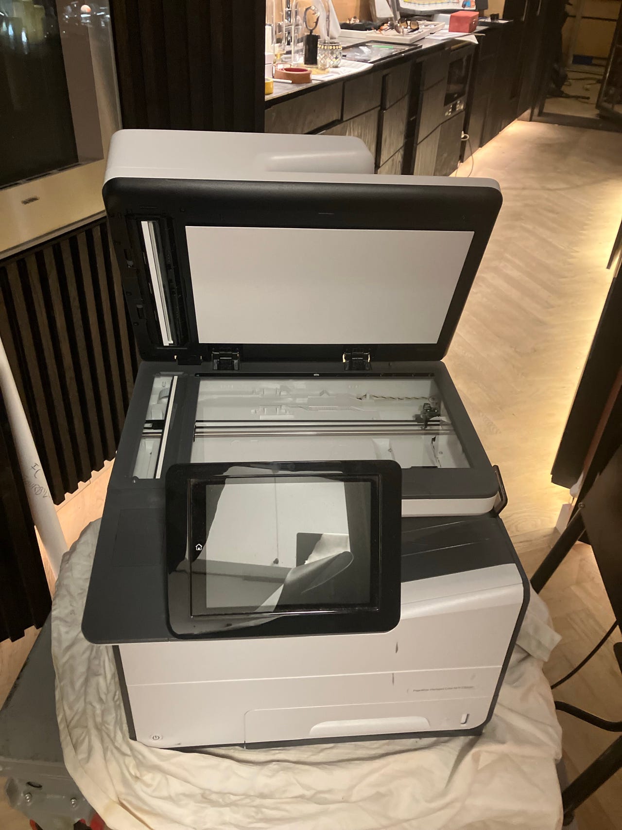 HP PageWide Managed MFP58650 Farveblækprinter scanner kopimaskine hvid ...