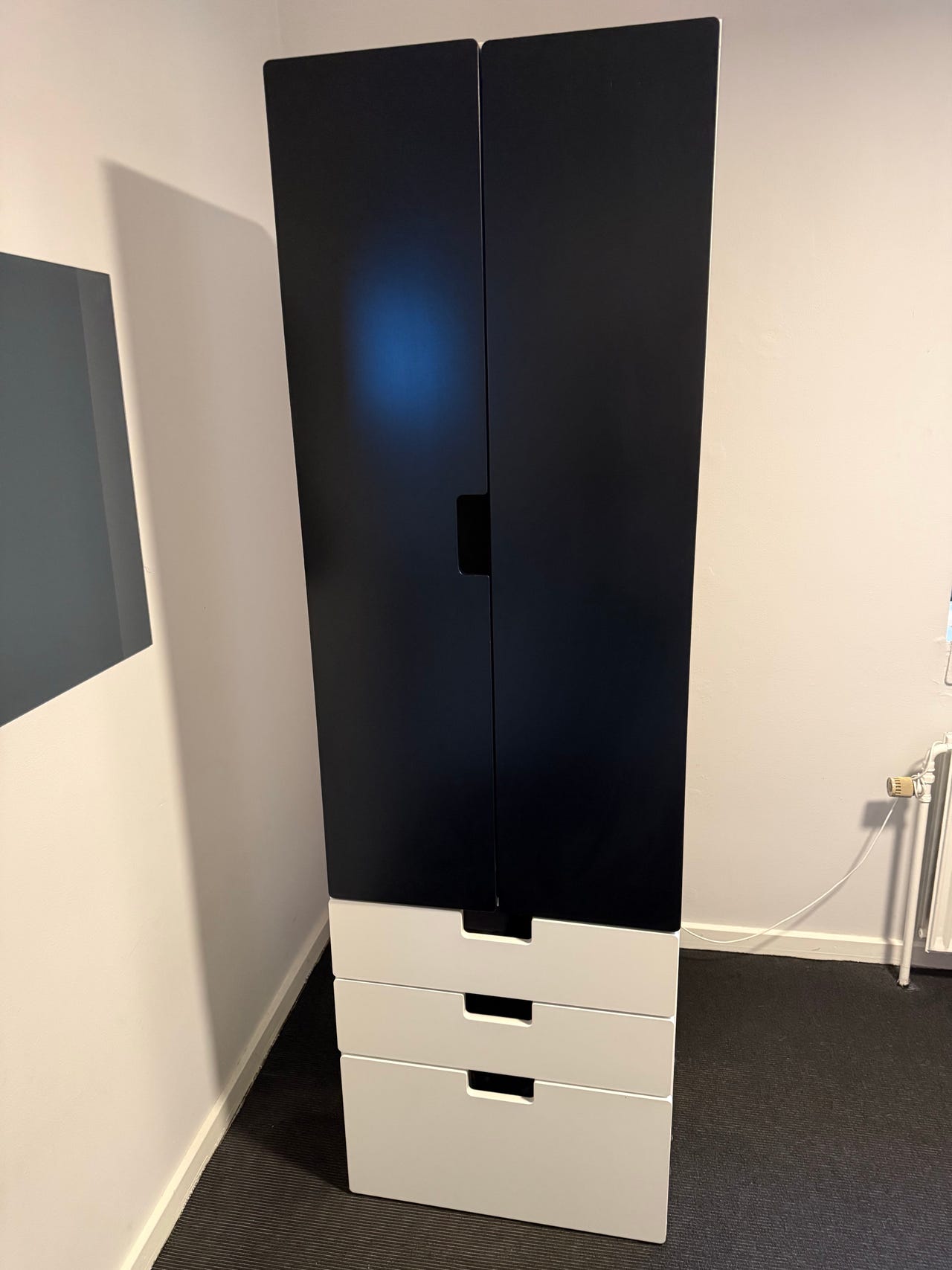 IKEA STUVA høj garderobe – sort/hvid | DBA