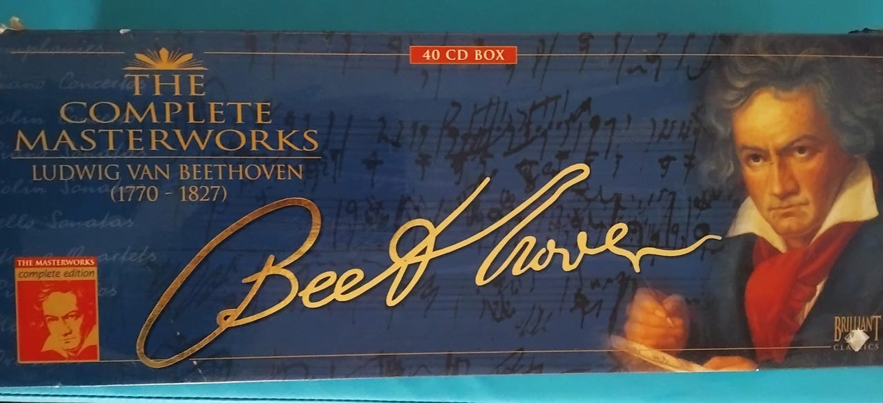 LUDWIG VAN BEETHOVEN MASTERWORKS 1770-1827 OBS!! I ALT 30 CD'er i