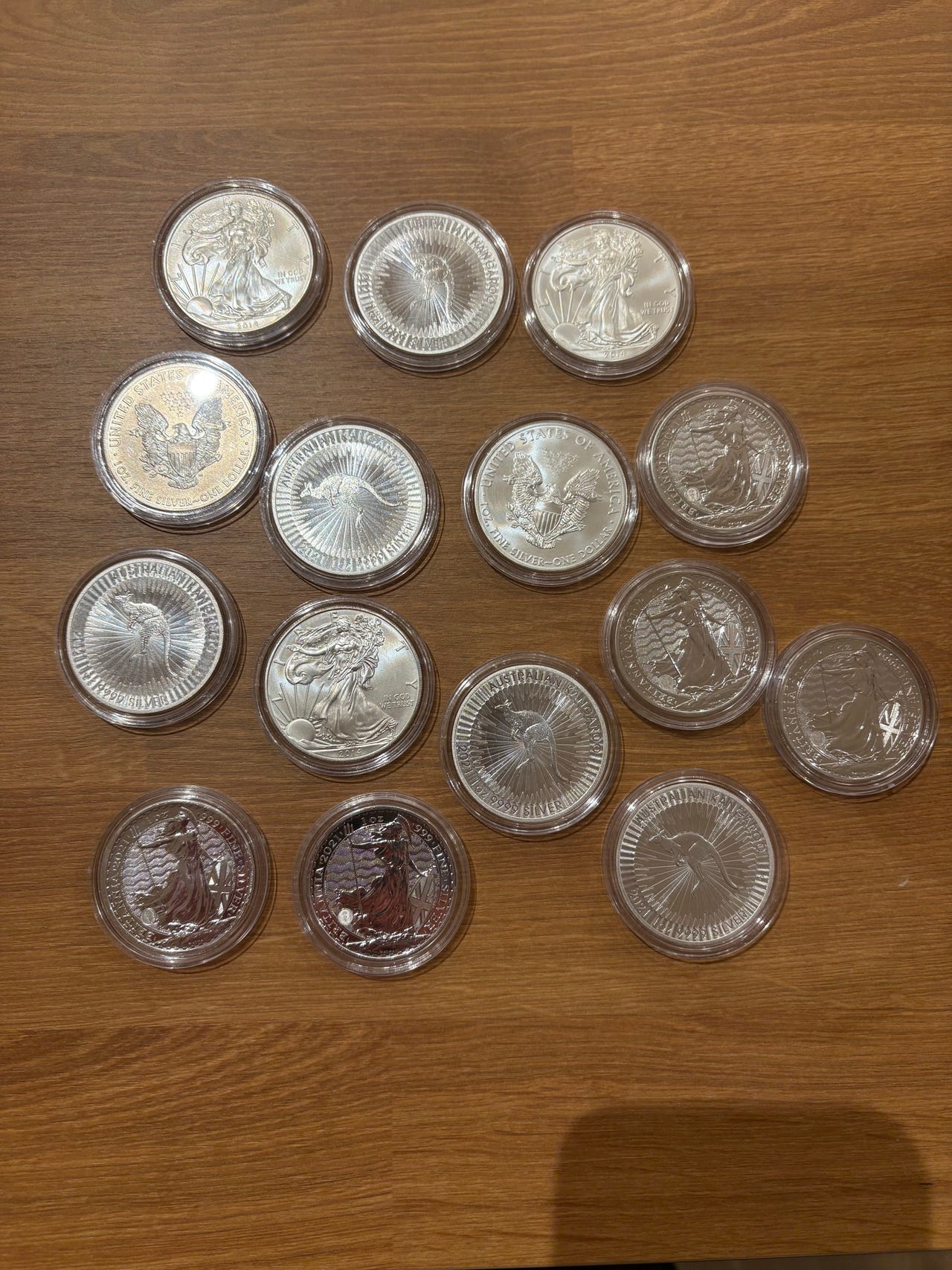 American Silver Eagle, Britannia og Kangaroo 1 oz 99,9% | DBA