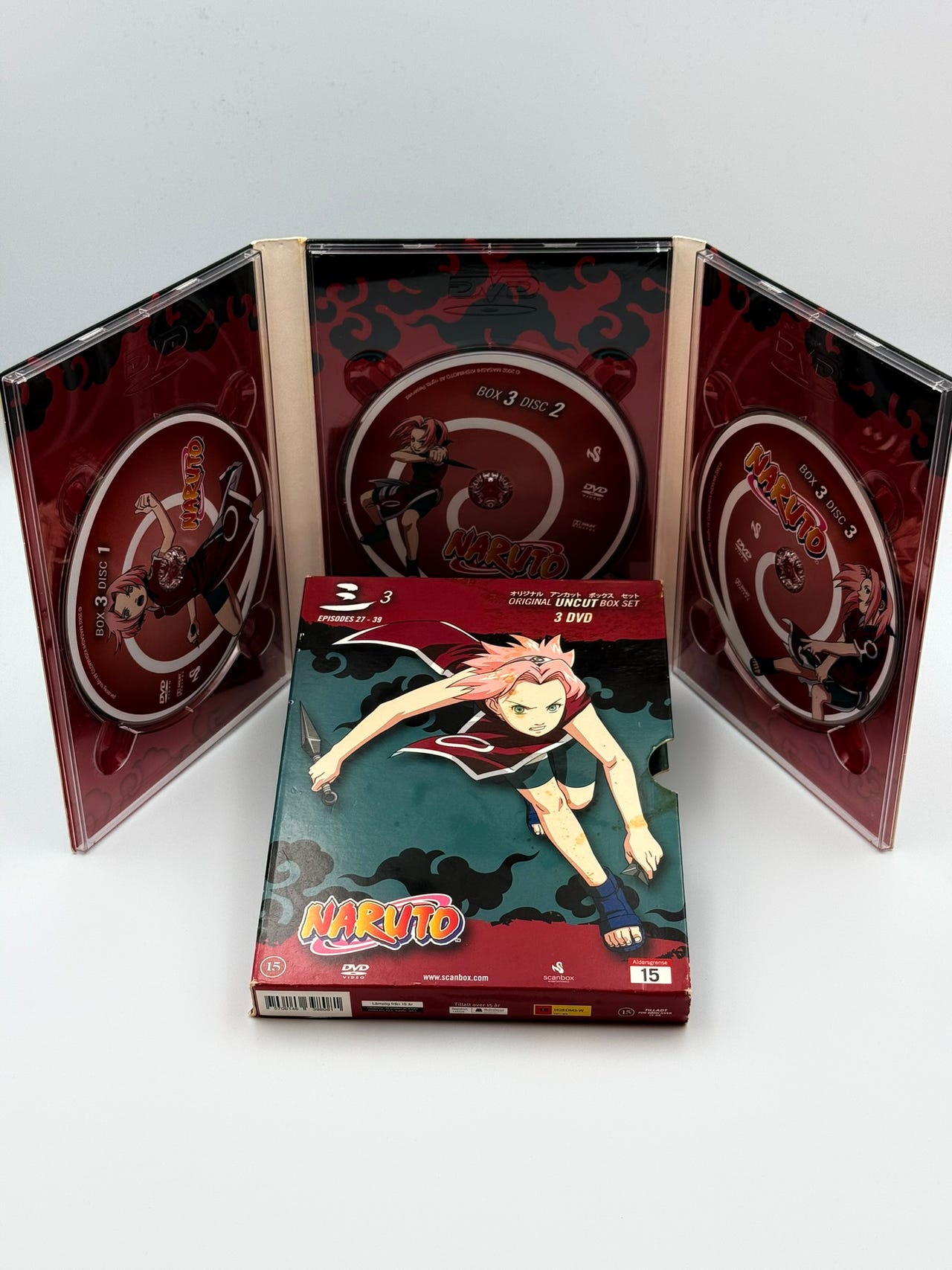 Naruto DVD Box 3 – Original Uncut – 3 DVD (Afsnit 27–39) | DBA