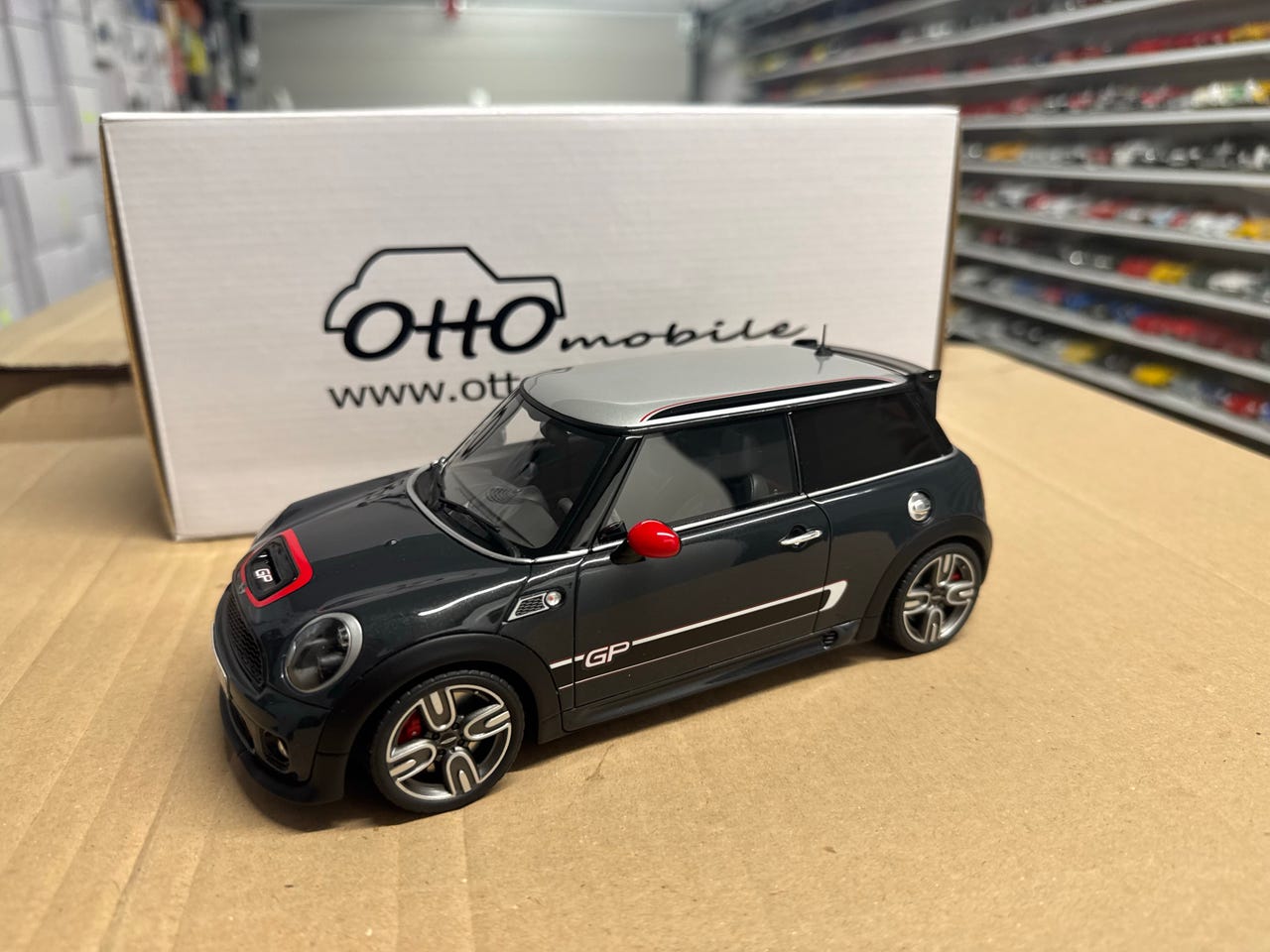 Mini John Cooper Works GP modelbil grå 1/18 1:18 | DBA