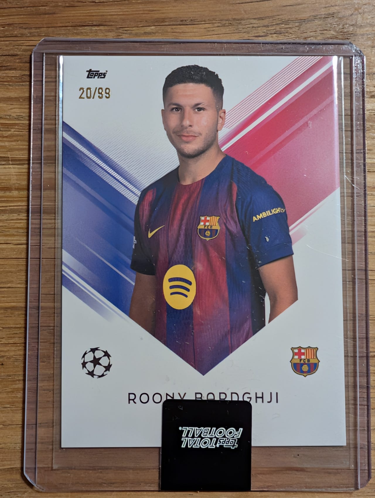 Topps Roony Bardghji fodboldkort Barcelona | DBA