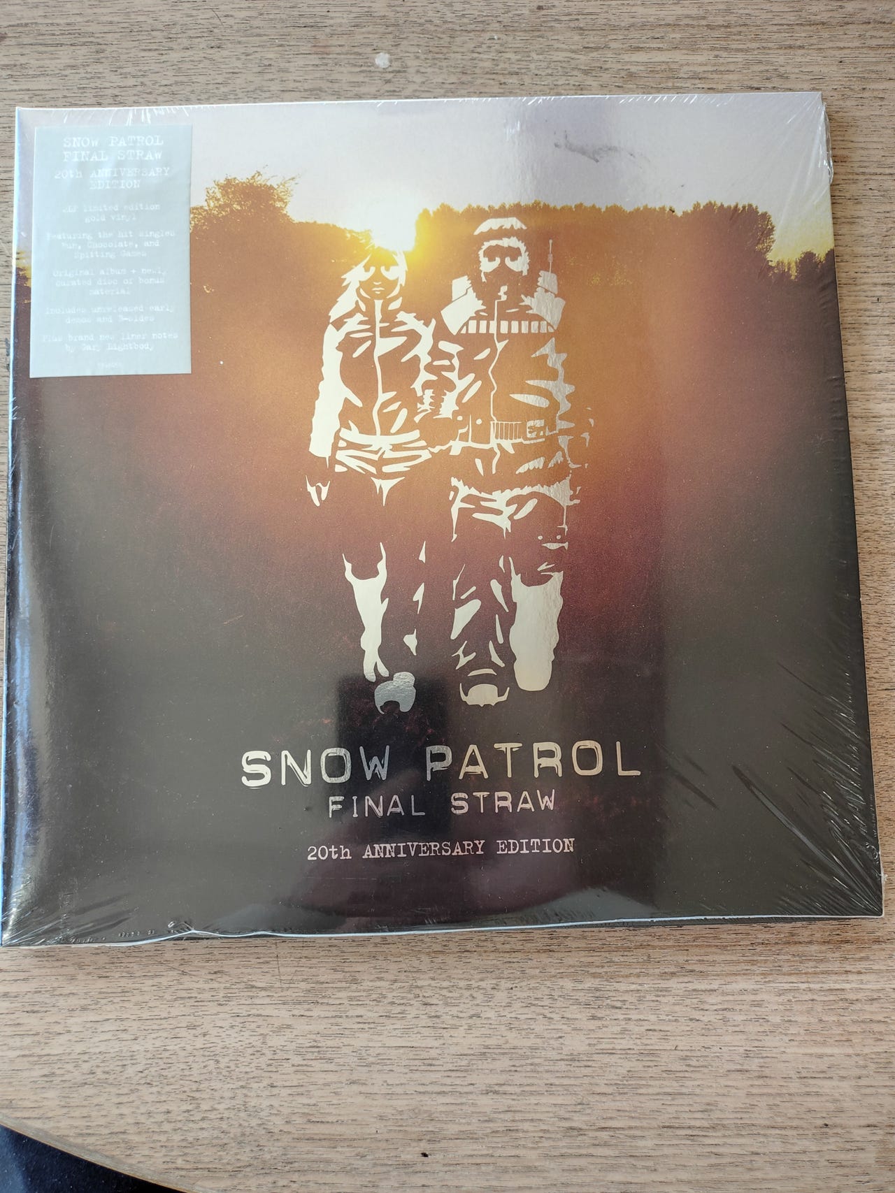 Snow Patrol Final Straw dbl lp 20th anniversary edition guld vinyl