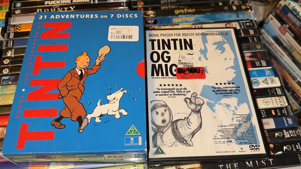 Tintins Eventyr dvd-boks 7 discs + Tintin og mig | DBA