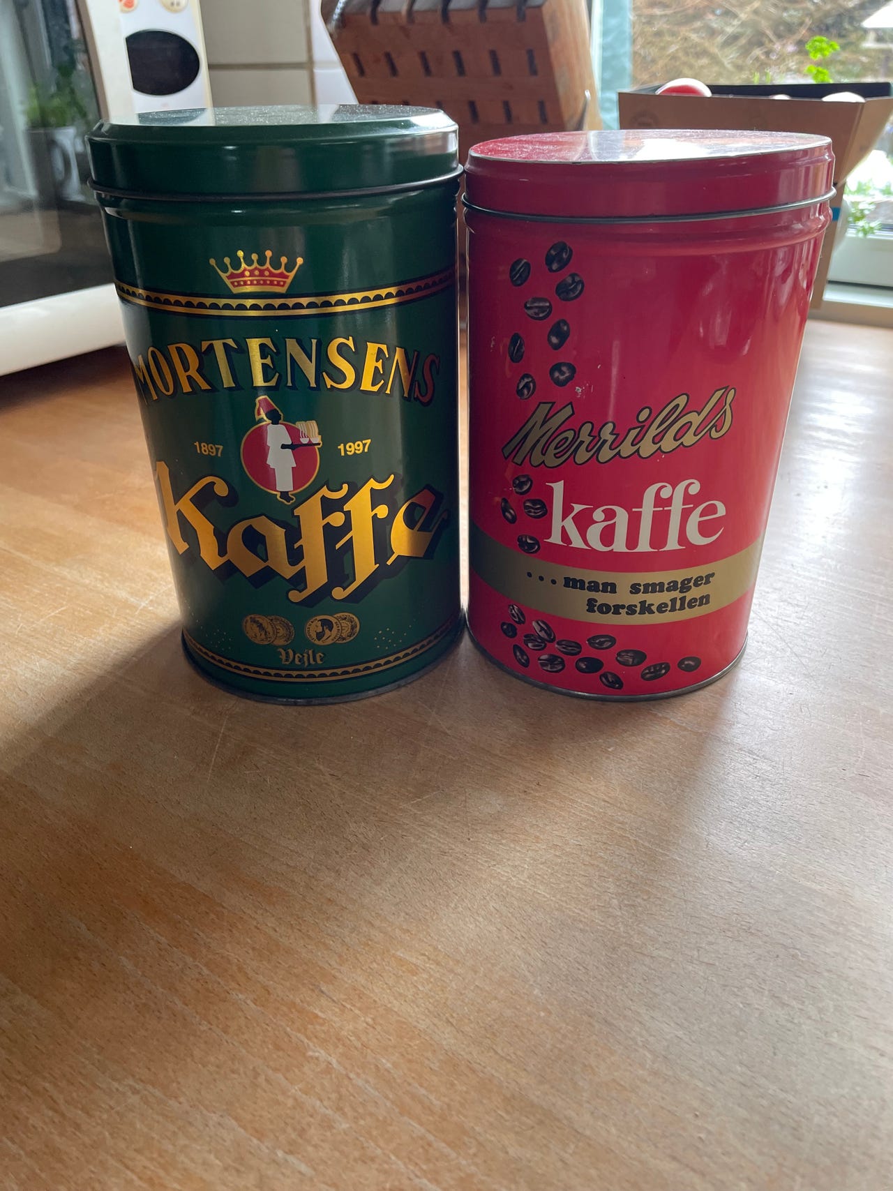 Mortensen kaffedåse, Merrild kaffedåse | DBA