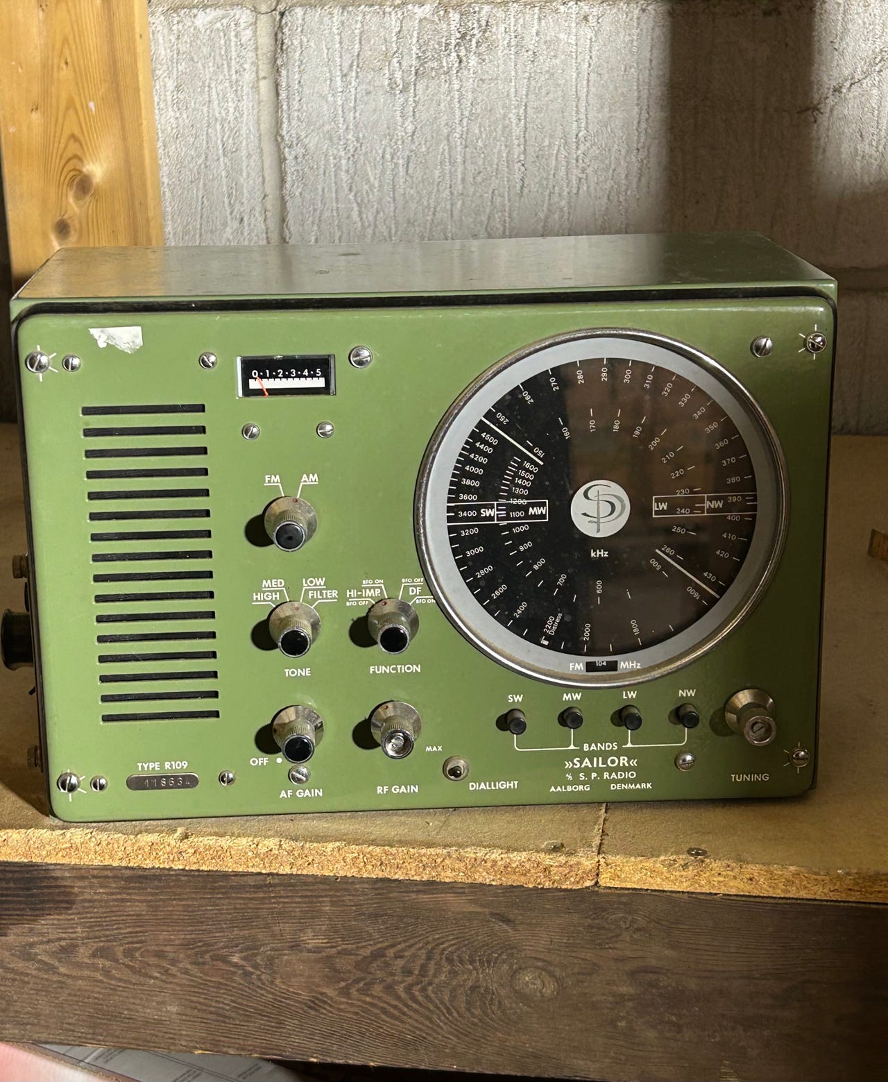 Sailor S.P. Radio type R109, modelnr: 11863a | DBA